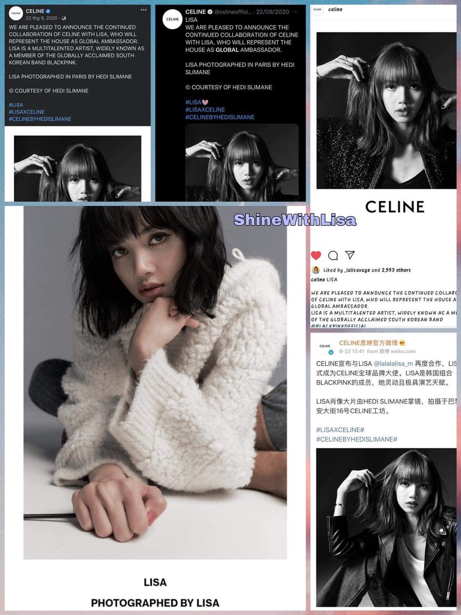 SHINEWITHLISA_'s tweet photo. Who is not a global ambassador? Ofc not my fav 😌
#LALISA #LISA #MONEY https://t.co/hKGJM4KHVU