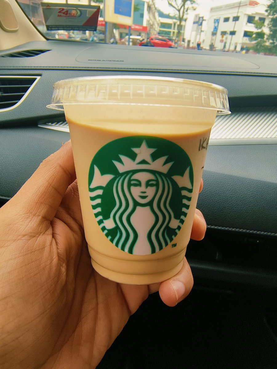 JatIkhwan's tweet photo. Sebab @IzaraAishah kata cuba Ice Shaken Double Espresso kalau tak nak mengantuk. Kita tengok jauh mana dia pergi. https://t.co/5AvebLf98O