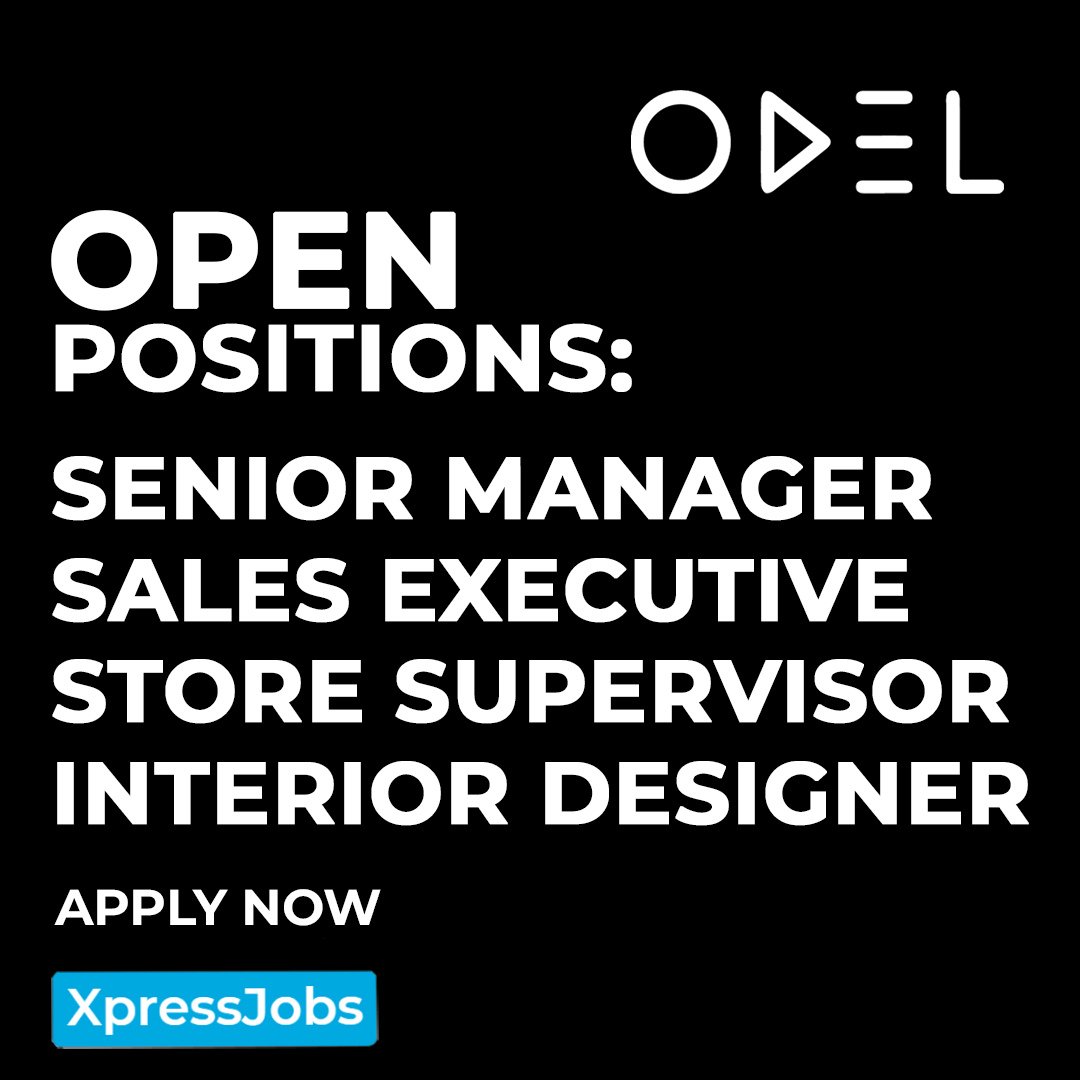 xpress_jobs's tweet photo. ODEL PLC
Apply: https://t.co/By5L9CPDVq
.
.
.
#XpressJobs #jobs #Vacancy #recruitment #apply #newjob #srilanka #seniormanager #salesexecutive #storesupervisor #interiordesigner #hiring #applynow https://t.co/Dh2mycYEVp