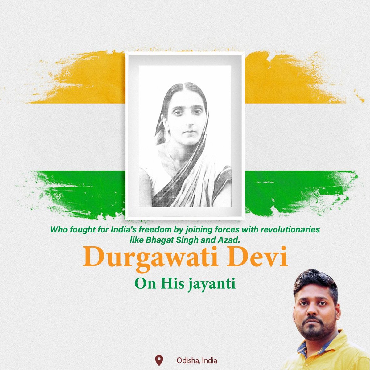 Bhabanisankar02's tweet photo. Today's #inspiringpersonality is an unsung woman freedom fighter who everyone respectfully called “Devi” or "Bhabhi". #jaihind 🇮🇳🙏
#DurgawatiDevi
#inspiringwomen
#InspiringStory https://t.co/5CBDbzvZHE