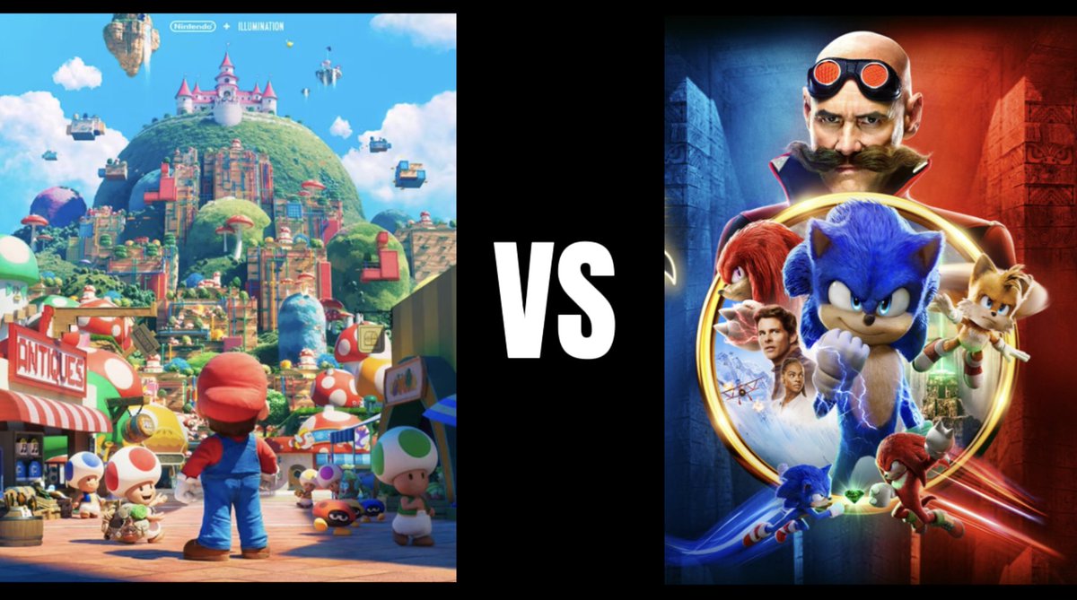 Sonic the Hedgehog Vs The Super Mario Bros Movie
Who’s Going This year best games 
#SuperMarioBrosMovie #SonicTheHedeghogMovie
#movies @SEGA @NintendoAmerica 
You have 5 Day Choice good luck then https://t.co/5edHoNdPRn