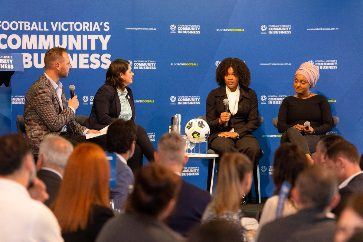 FV_CIB's tweet photo. It’s time for our Women’s In Football Panel with Bruce Media managing director David Davutovic speaking to Sarah Walsh, Naomi Chinama and Azmeena Hussain to discuss all things FIFA Women's World Cup™ Australia and New Zealand.

#FVCIB https://t.co/E3QjEybbHS