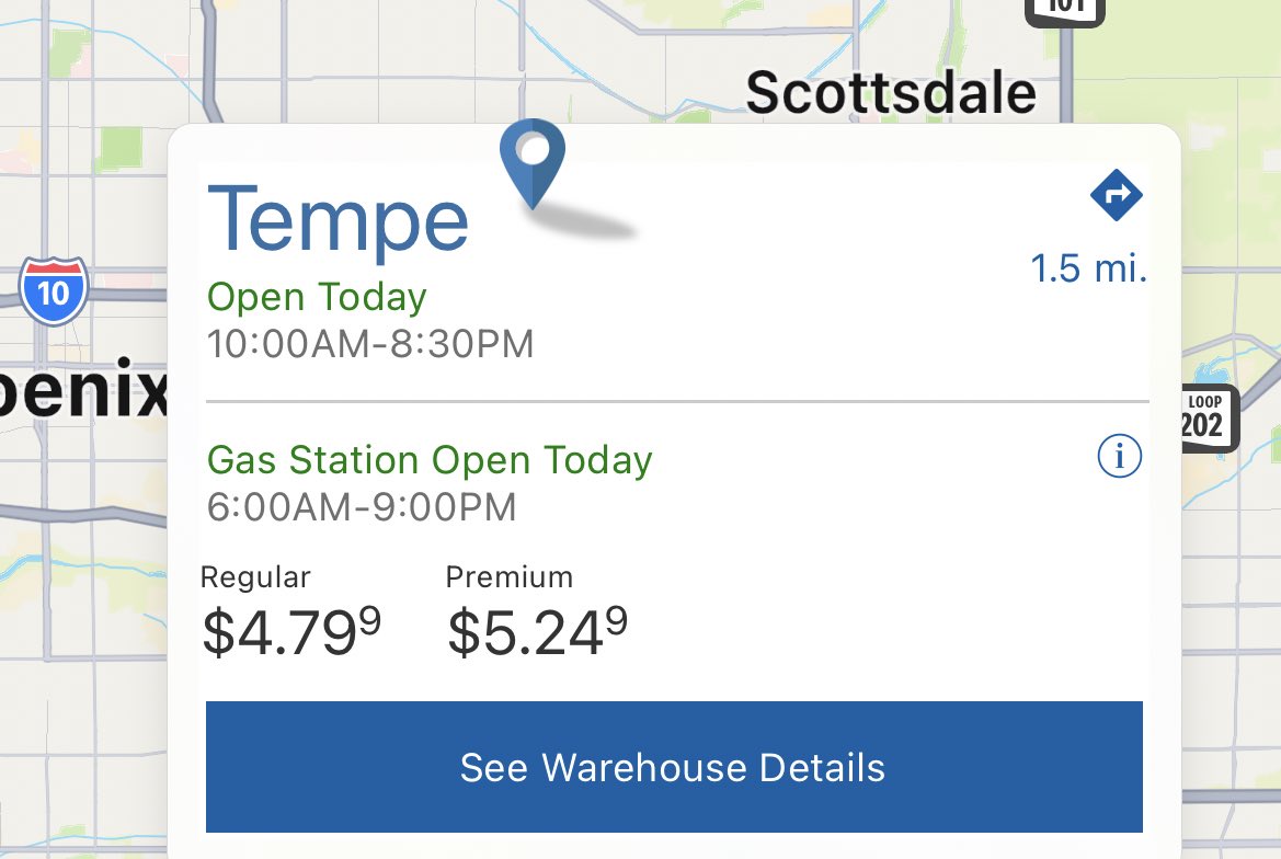 The same gas, same company, same county. Who should I blame? #curious #gasprices #Politics #questiontime #arizona #costco #inflation