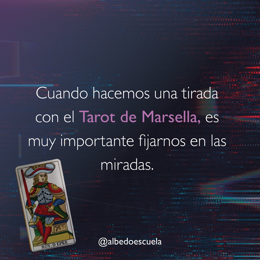 AlbedoEscuela's tweet photo. Cuando hacemos una tirada con el Tarot de Marsella, es muy importante fijarnos en las miradas.
En este ejemplo el caballero de espadas mira fijamente a la estrella. Finalmente encontramos un tres de bastos. ¿Qué opinan tarotistas? https://t.co/KN5QCqI11Y