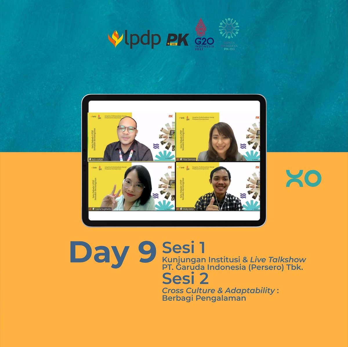 pk193_lpdp's tweet photo. Hai, Kawan Mandaya!

Bagaimana sesi PK di hari ke-9 ini? Pastinya bermanfaat banget ya! Habisnya pemateri hari ini bener-bener orang yang berkualitas. 

@LPDP_RI 
#GentaMandaya
#DiriUntukNegeri #SDMUnggulIndonesiaMaju #AkuPastiMengabdi https://t.co/m0PZvNHRFa