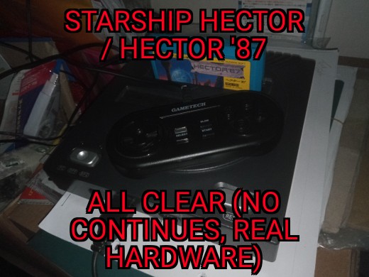 tinotormed's tweet photo. Upload from last night:
Starship Hector / Hector '87
https://t.co/QK4rmHA4Ds
#1cc #STG #shmup #StarshipHector #Hector87 #Famicom #NES https://t.co/Cty1OzB954