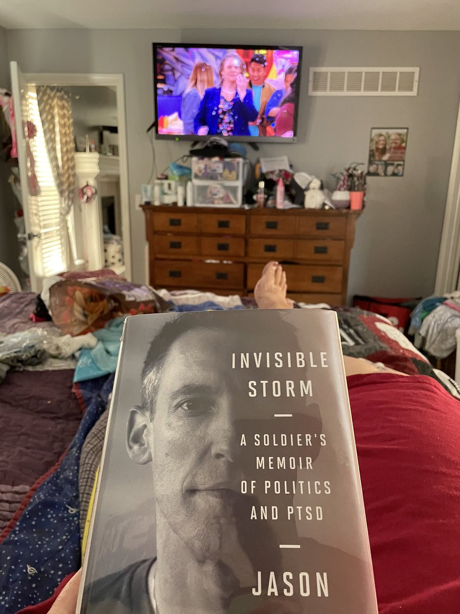 renaissancebarb's tweet photo. Just finished Invisible Storm by @JasonKander (at the request of the author’s note) provided by the best library system in the KC metro @MCPLMO. Fast read; made my heart race and my eyes well up. 🥺Thinking my art students need to do something cool for Veteran’s Day next month. https://t.co/z9qBkyvnpr