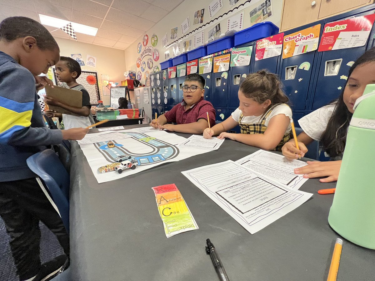 Our 4th grade scholars in Mrs. Lane’s class were competing in a very engaging RACE to Restate, Answer, Cite an evidence, and Explain. Excellence in Action 🌟 <a href="/SterlingHEBSEE/">Maureen G Sterling</a> <a href="/SouthEulessHEB/">South Euless Elem.</a> <a href="/hebisd/">HEB ISD</a> <a href="/HEBISDpeople/">HEB ISD People</a> #hebisdisthepalcetobe