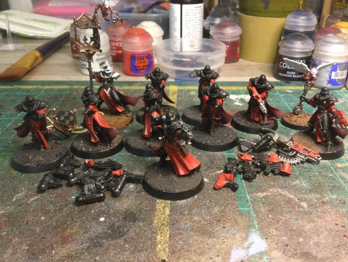 tiffanyszoneuk's tweet photo. What unit should I finish next? 
Hospitaller
Battle Sister Squad 
Sisters Repentia
Arco Flagellants
Penitent Engines
#sistersofbattle #adeptasororitas #orderofourmartyredlady #hospitaller #battlesisters #sistersrepentia #arcoflagellants #penitentengine #warhammercommunity https://t.co/BFE6c6mGt5