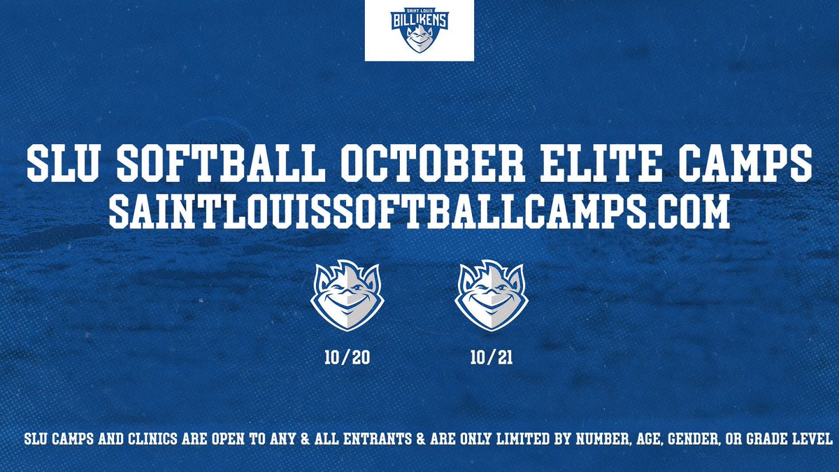 Mark your calendars 📆— Our SLU Softball October Elite Camp dates are October 20 &amp; 21 ‼️

SLU Softball October Elite Camps are open to any &amp; all.