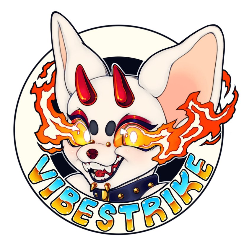 VibeStrike's tweet photo. New logo/PFP I made last night after work! 🔥 https://t.co/bUstjf6Xc0