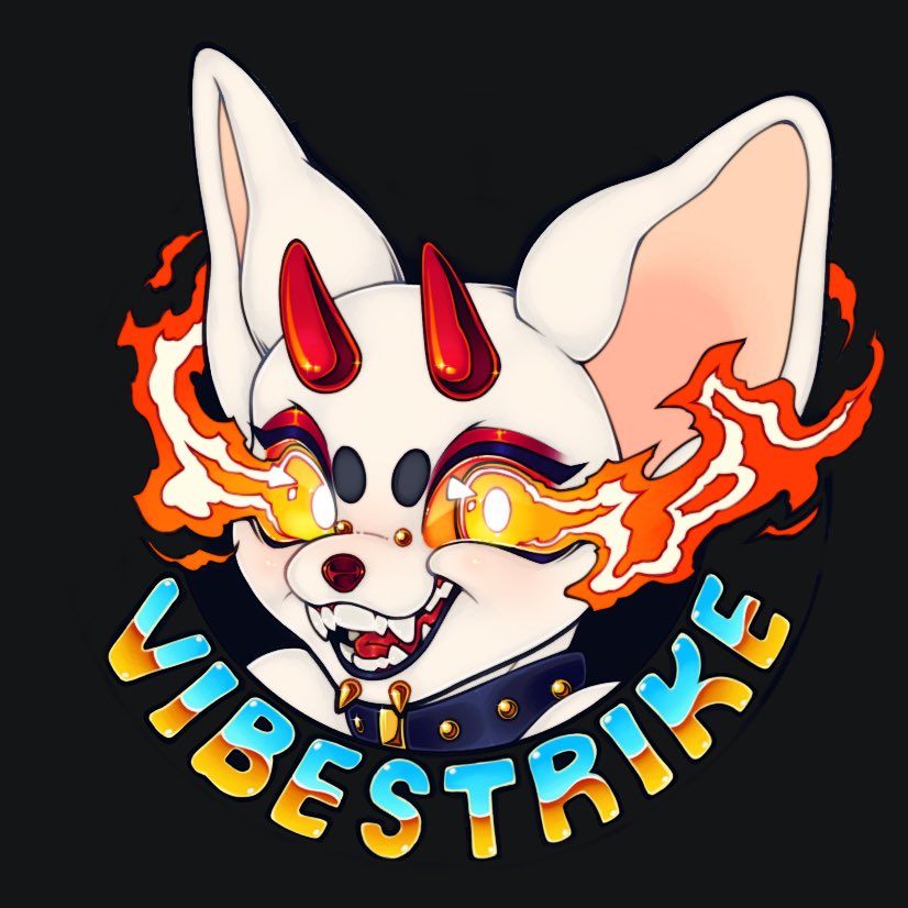 VibeStrike's tweet photo. New logo/PFP I made last night after work! 🔥 https://t.co/bUstjf6Xc0