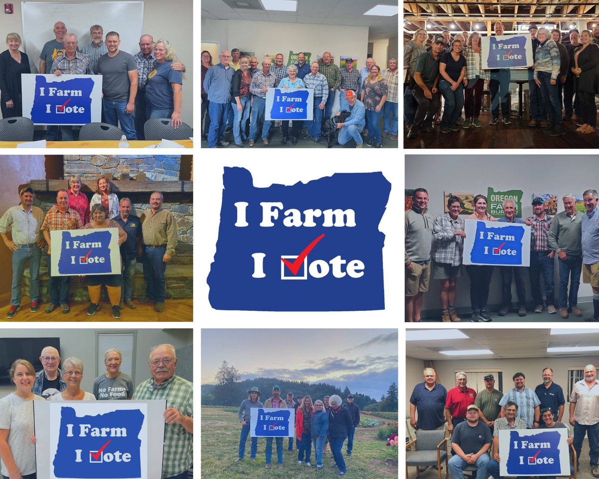 The 2022 #iFarmiVoteOR campaign is in full swing! Thank you to our County Farm Bureaus &amp; our OFB Board of Directors for their involvement.