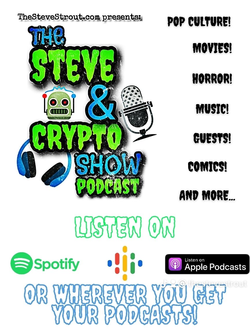 thestevestrout's tweet photo. You guys want Steve & Crypto Show 'Halloween Episode' announcements soon? Just you wait! It's gonna be a good one! Stay tuned!
#SteveAndCryptoShow #promotehorror #halloween #spookyseason #SupportHorrorHosts #MutantFam #theMunsters #popculture #podcasts https://t.co/qqn2lMrVay