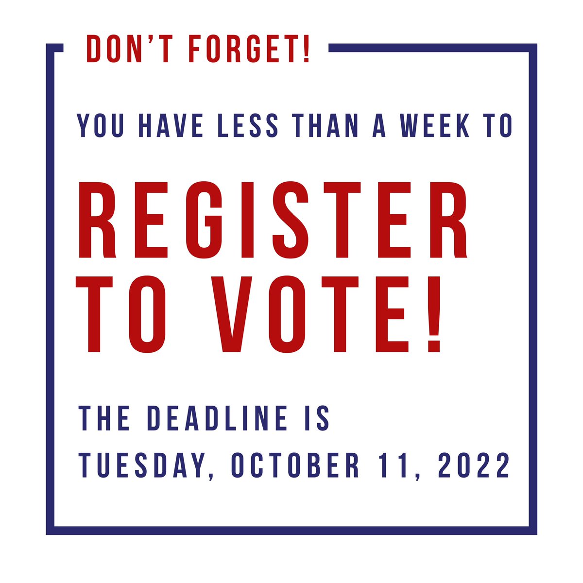 There’s just a few days left!! Don’t forget to register to vote!! You can find more info below

sos.arkansas.gov/elections/for-…