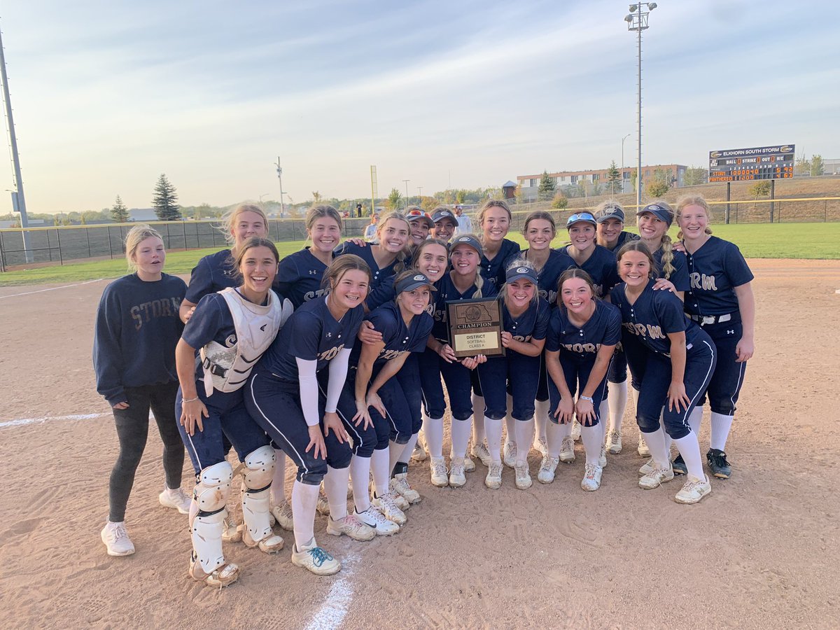 Congratulations to your District A-4 Champions!  On to Hastings!! Congrats to Coach Haack, his staff, and all of the girls!  Fantastic tournament! Proud of you all!  #rollstorm <a href="/ESHSSoftball/">ESHS Storm Softball</a>