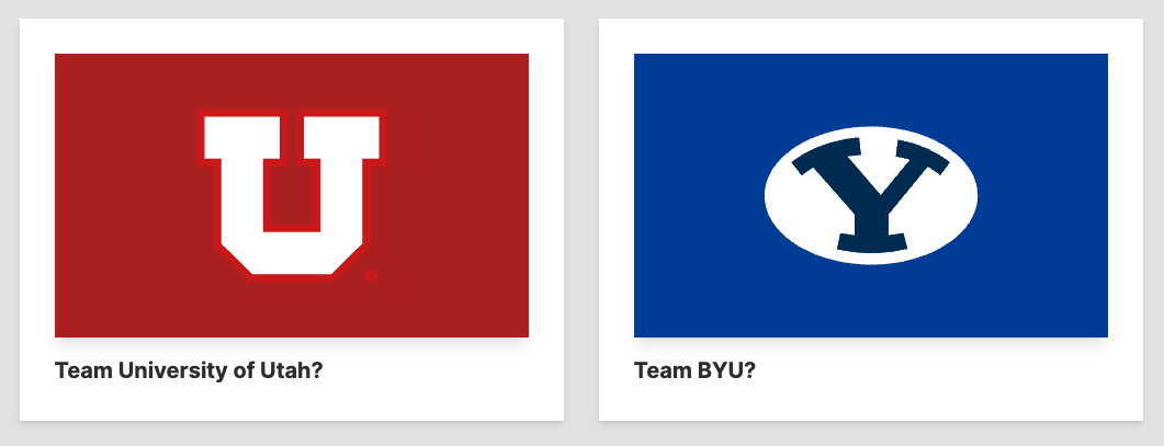 Utah's state flag effort is well underway, but having fun with Utah flags is just getting started. 

We made a thing for #Utah_Football and  #BYU_Football fans.

v2.flagmachine.com/utahorbyu