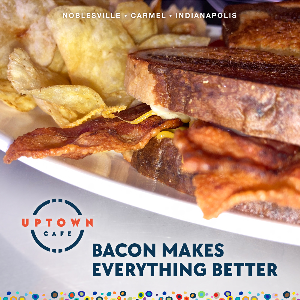 UptownCafes's tweet photo. Bacon makes everything better! Add some to your sandwich tomorrow!
Fresh is best at Uptown Cafe.
Three locations to serve you:
Indianapolis at 64th & Binford
Carmel off 116th just west of Keystone
Noblesville on the square
https://t.co/R80GRbYDKV
#lunchnearme https://t.co/QQorjvABMF