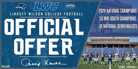 Layton Davis (@laytondavis4) on Twitter photo After a great conversation with @Coach_CotterLWC I am blessed to receive an official scholarship offer from Lindsey Wilson College!!🔵⚪️#1and0 <a href="/coachthomp9/">Coach Thomp</a> @GrindSeshMike <a href="/C_Robinson6/">Corey Robinson</a> After a great conversation with @Coach_CotterLWC I am blessed to receive an official scholarship offer from Lindsey Wilson College!!🔵⚪️#1and0 <a href="/coachthomp9/">Coach Thomp</a> @GrindSeshMike <a href="/C_Robinson6/">Corey Robinson</a>