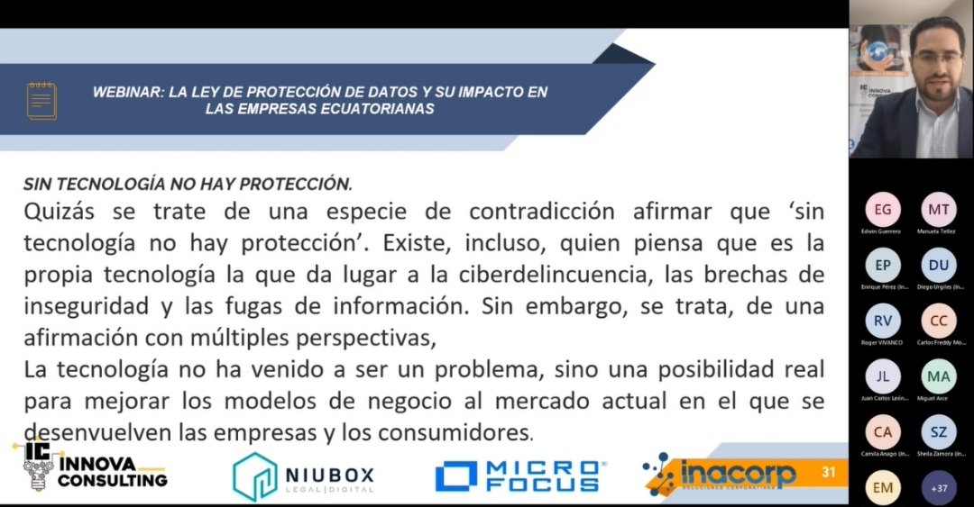 dbastudillo911's tweet photo. El impacto de la ley de protección de datos en el Ecuador es más que evidente en las organizaciones y los mayores requisitos con respecto a la protección de datos que involucra a toda la organización, tuvimos casa llena 👏🤝 https://t.co/TAZsHtY9Uh