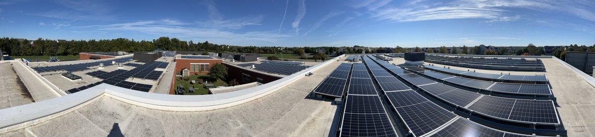 Principal_Quigs's tweet photo. It was pretty cool getting to see the work @LCPSOfficial has been doing to reduce our footprint through the use of solar arrays @the_corner_lcps. We were privileged to host some of our friends from @fcpsnews to see firsthand and gather ideas for their work as well! https://t.co/pBJUoxWQ1Q