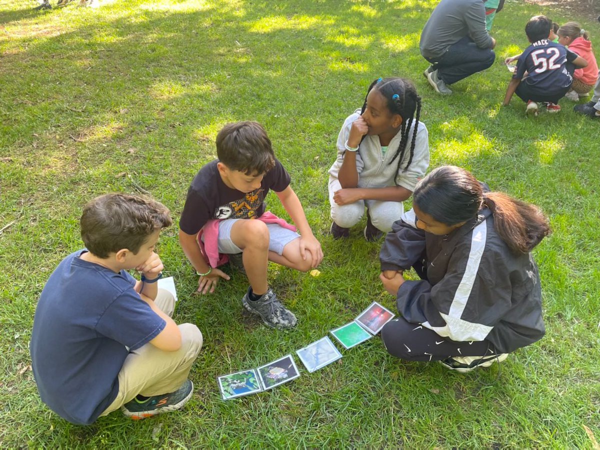 par_stamatoukos's tweet photo. Check out our 5th grade Mustangs in action on their field trip to Lincoln Marsh! They studied ecosystems and food webs during this multimodal experience. #YourCommunitySchools https://t.co/u5RkBP0tEF