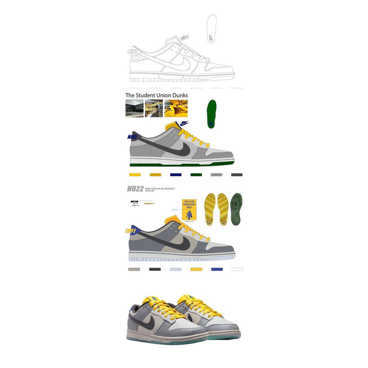 honestari's tweet photo. 2 years later I am the youngest and 1/4 black women to design an official Nike Dunk Low for an HBCU. I prayed for a campaign &amp; god blessed me with a whole shoe. 🥲 https://t.co/UEczSO6uOR