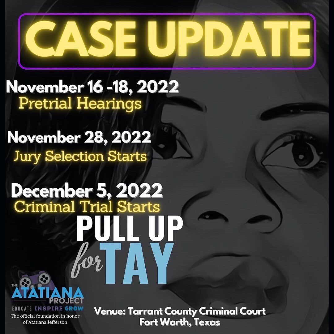 WeAre1M4's tweet photo. #DallasTX #FortWorth Pull Up for Tay this weekend
Summary of support for Atatiana is linked below
#1M4 #sayhername #pullupfortay https://t.co/pnUEpDpjQn