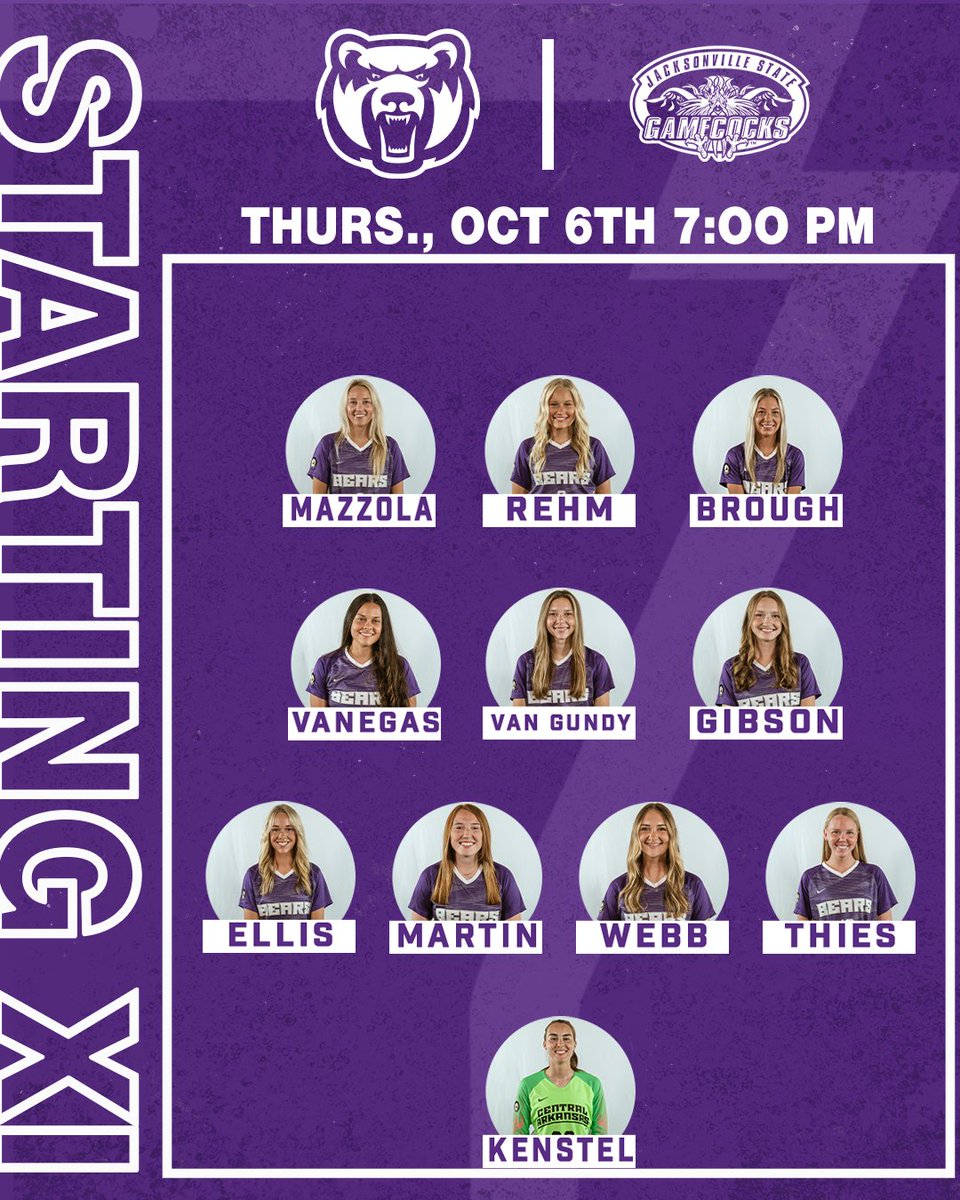 UCAWomensSoccer's tweet photo. There's still time to bring your 🐶 to the pitch before we kick off against Jacksonville State! Here's a look at our lineup and how to follow along!

📺- https://t.co/4M6nP5i1VU
📊- https://t.co/BYh53b9pGU

#BearClawsUp https://t.co/q1NpP2n58n