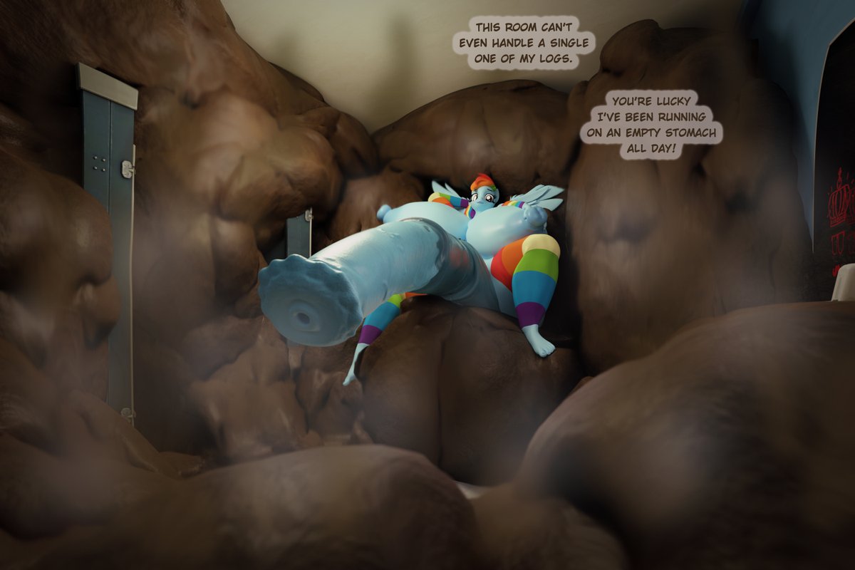 FilthBound's tweet photo. When you try to potty train your new exhibitionist friend who doesn't have the slightest inkling of what the word 'hygiene' even means. 😰💩💩💩 https://t.co/Ns0U5sJJ9t