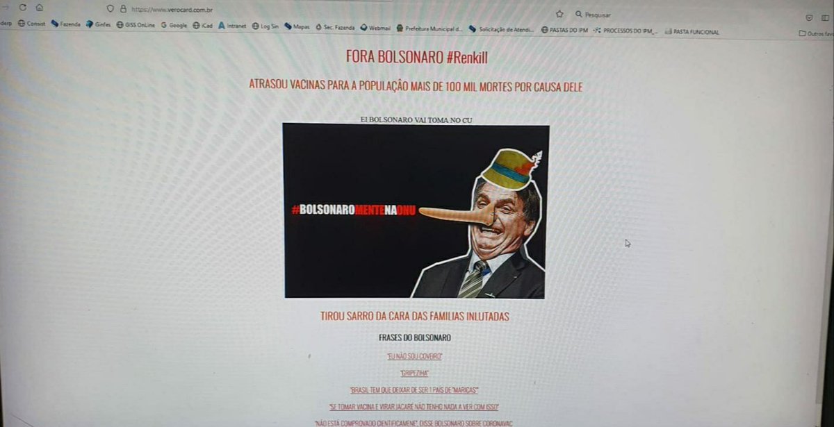 ArthurGera's tweet photo. @nilmoretto Hackearam site da Verocard... Dêem um oscar para esse hacker ♥️ #verocard #ForaBolsonaro https://t.co/Co9BCiBYKc