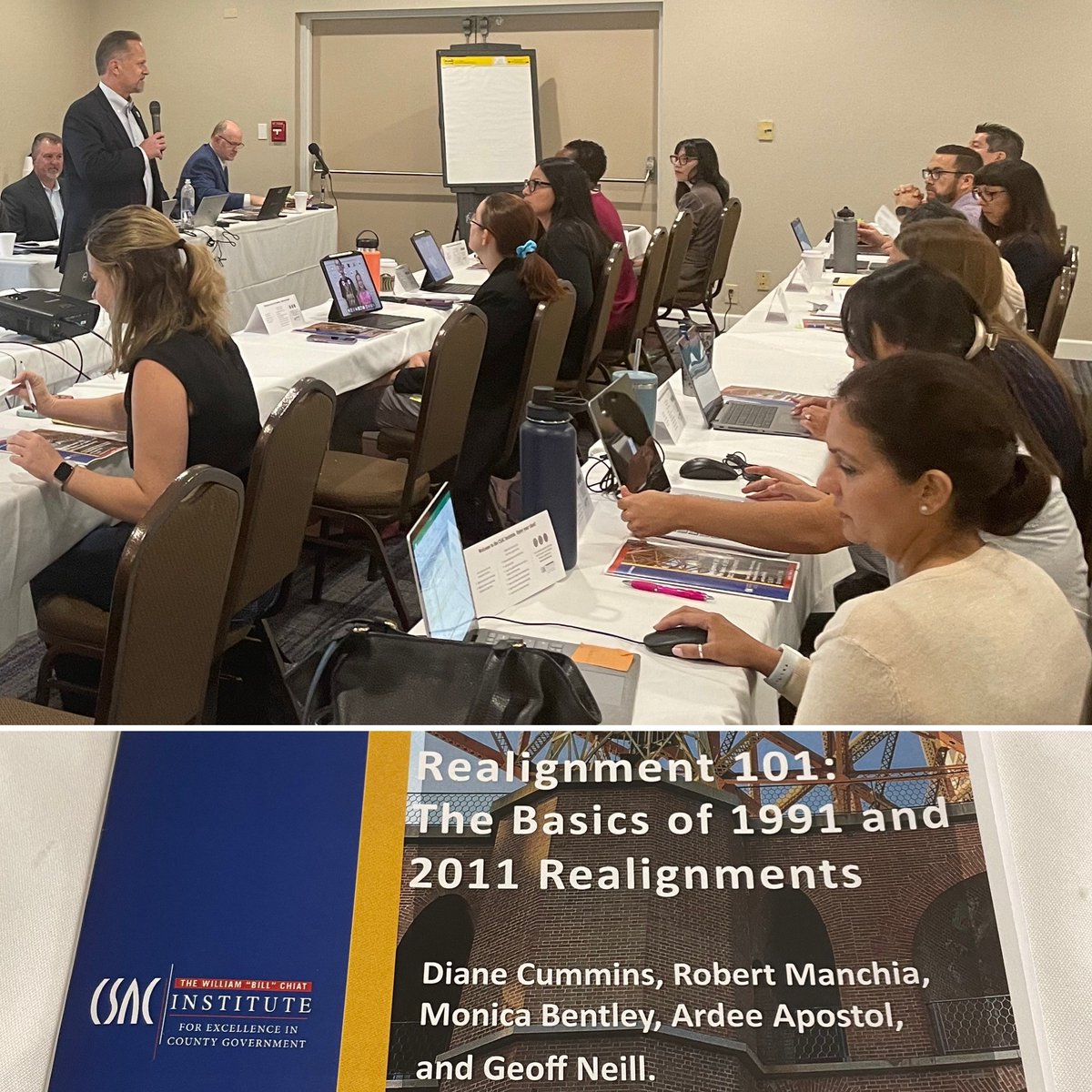 Today's <a href="/CSACInstitute/">CSAC William “Bill” Chiat Institute</a>'s Realignment 101 class held in <a href="/FresnoCountyCA/">County of Fresno</a> was packed! #FresnoCounty CAO Paul Nerland welcomes the close to 100 participants from more than 30 #CACounties before the course dove into the basics of the 1991 &amp; 2011 realignments. #ProfessionalDevelopment