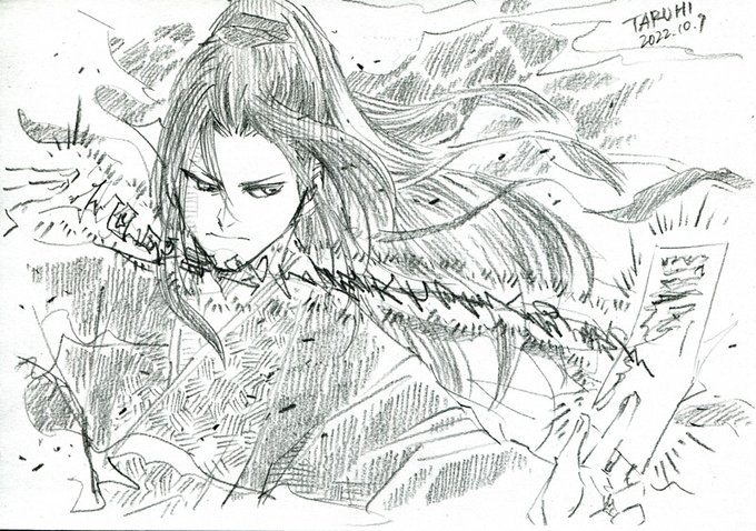 おはようございます。#忘羨 
鉛筆画。やっぱり鉛筆が好き。漫画の一コマを描くのも好き。 