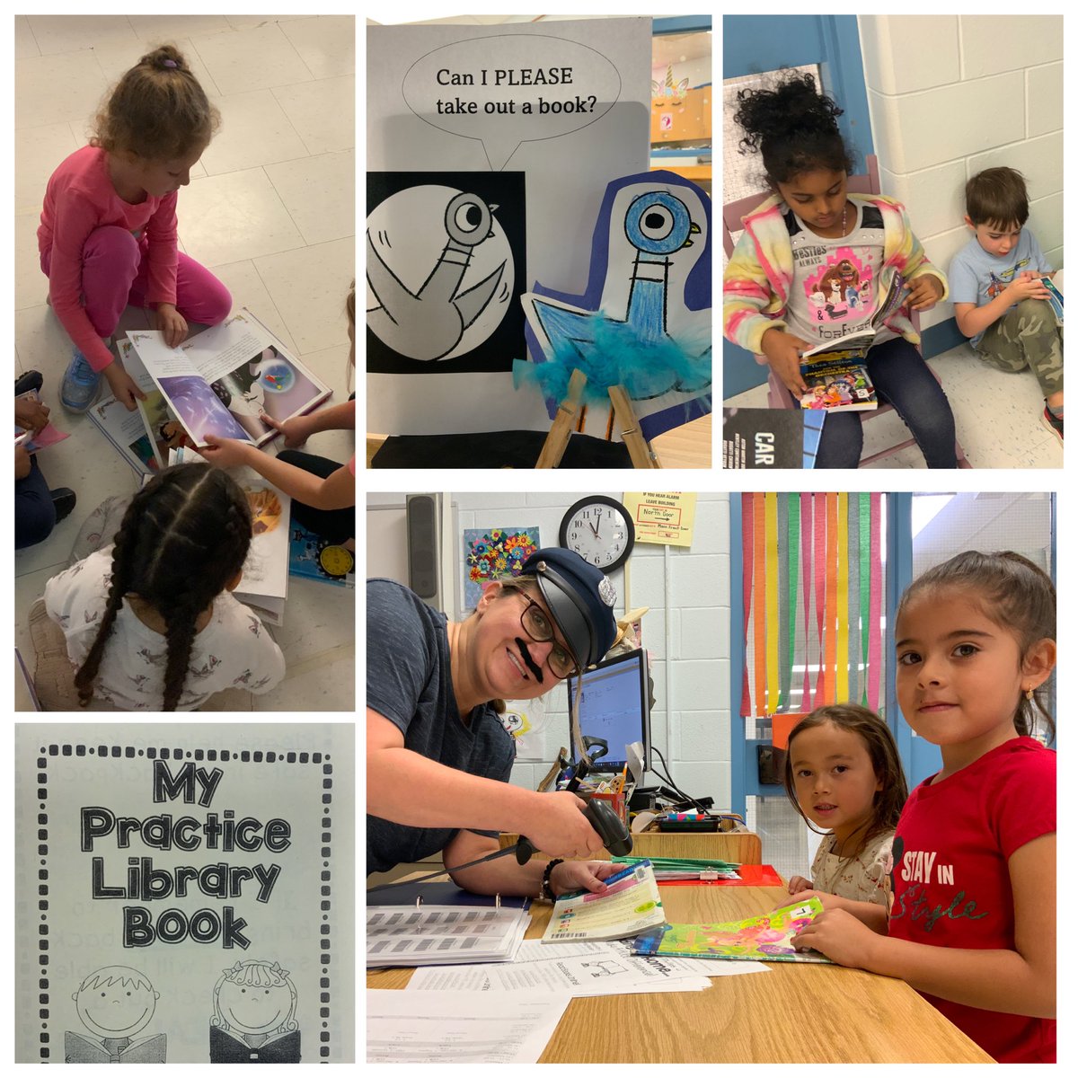 “Officer Booksie” dropped by for book care training  for FDK and sk/ 1. It was also explained why the pigeon will NOT be able to take out a book this week. JK’s need to return the PRACTICE library book to get a real one next Thursday. <a href="/DPCDSB_BFA/">Bishop Francis Allen DPCDSB</a> ,<a href="/MrsTtheECE1/">Mrs. T the ECE</a>,<a href="/Ms_Lis29/">Ms.Lis</a>