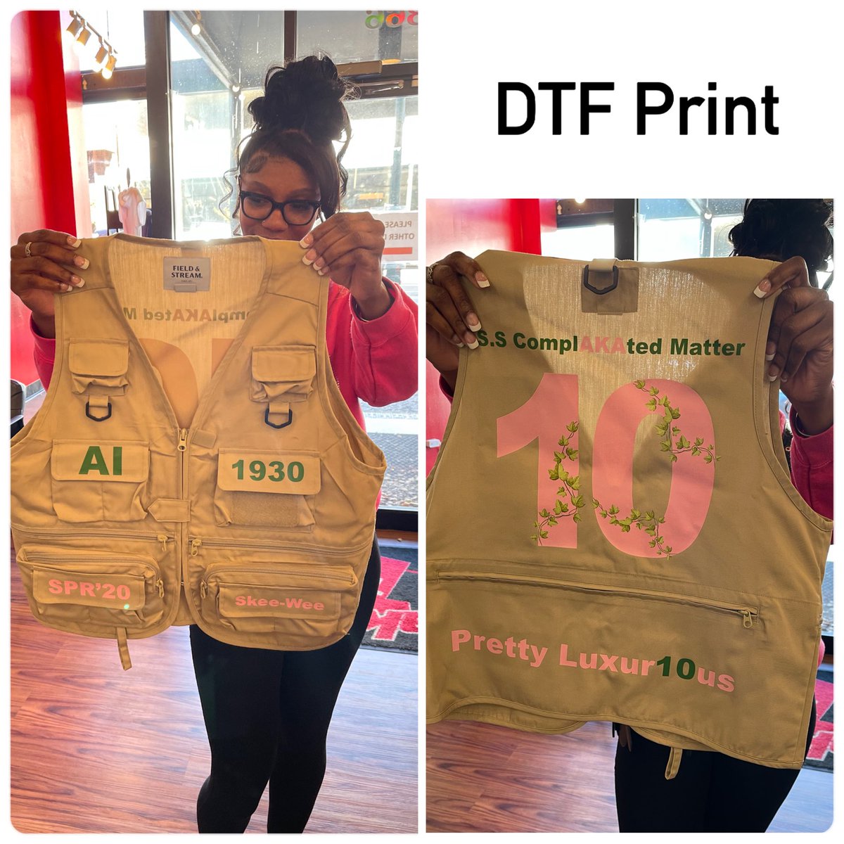 bakedts's tweet photo. Another satisfied customer using our newest printing process DTF. 
#dtfprinting #customersatisfaction #customdesigns #bakedts #delmarloop
https://t.co/SCgy33fyZl https://t.co/hLsHLoCvwz