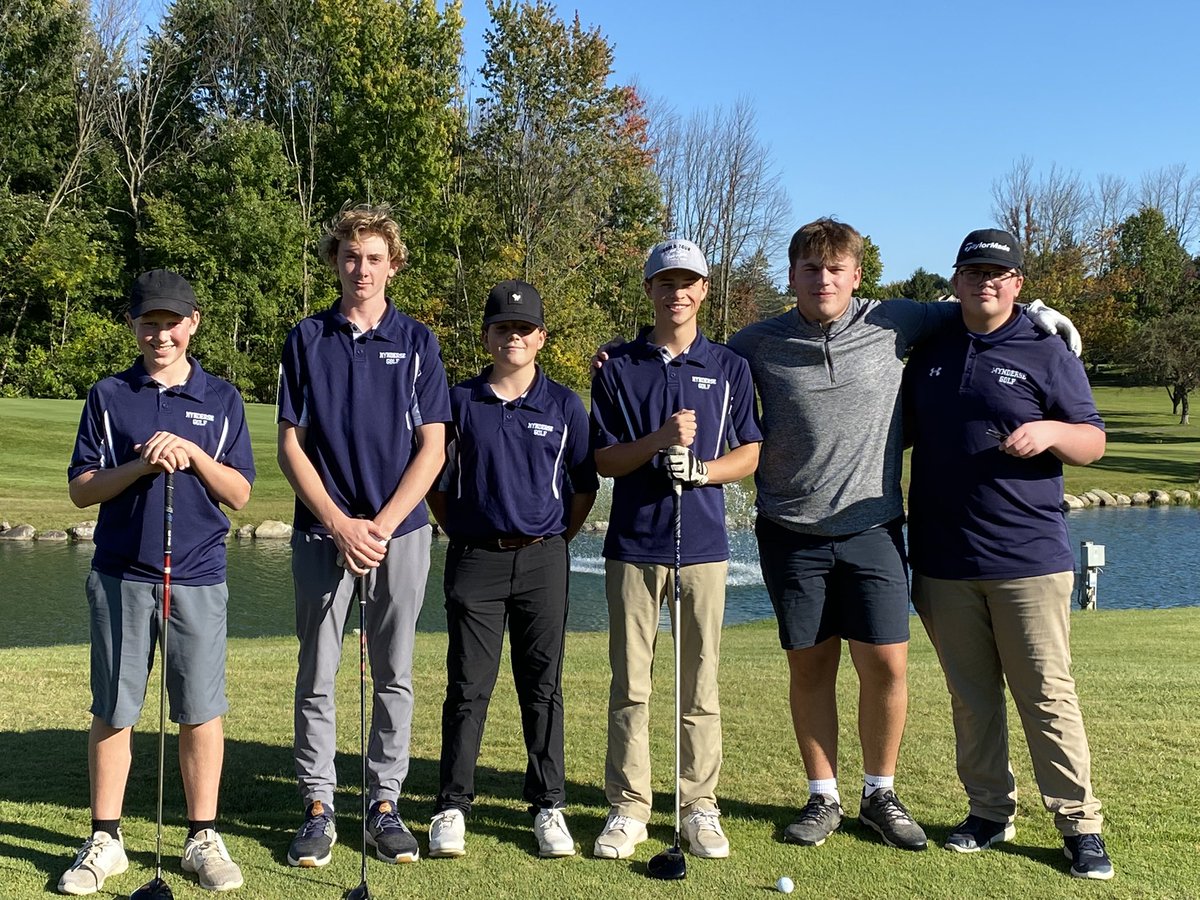 MAMrsBrewer's tweet photo. MA Golf finishes the season with a 13-3 record. All 6 starters have earned the right to represent Mynderse at sectional qualifiers on Tuesday. So proud of the entire squad! https://t.co/Sa6q3iCV2y