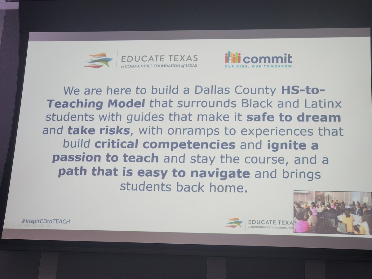 poshmisty3's tweet photo. Collaborating and networking to strengthen the T pipeline &amp; ensure Ss see a T who looks like them #inspirEDtoTEACH @Commit2Dallas @EducateTexas https://t.co/mhPsROKYCo