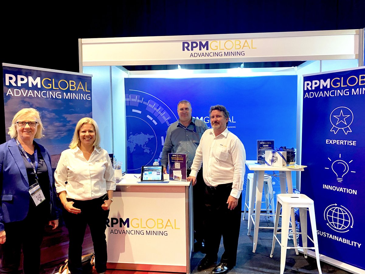 RPMmining's tweet photo. That’s a wrap on the 15th International Mine Closure Conference!
Congratulations to Ryan Idzes from ConeTec who won our drone (picked up by Vicky, pictured).
Thank you to ACG Australian Centre for putting on an amazing conference!
#MineClosure #RPMGlobal #Advancingmining https://t.co/DIj2BXcKRN