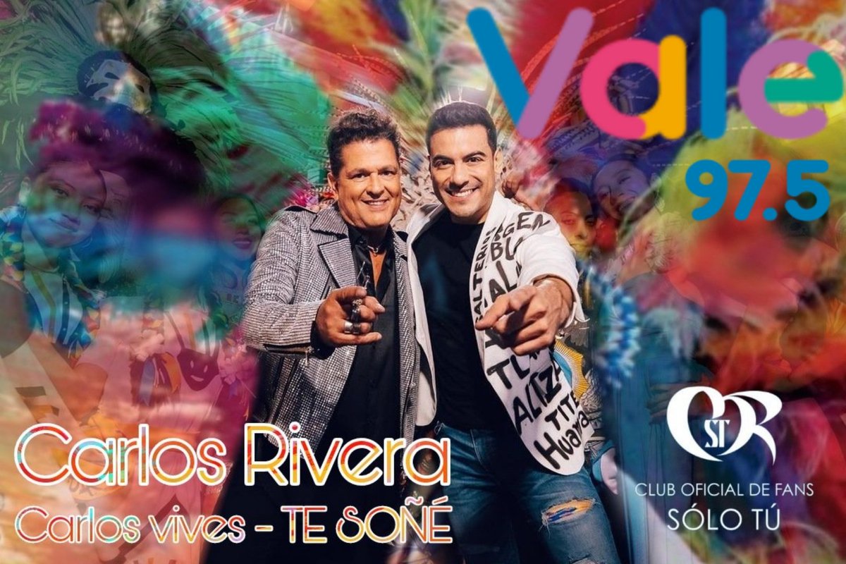 faby_moreno03's tweet photo. Hola @Vale975 Quisiera escuchar a #CarlosRivera junto a Carlos Vives con #TeSoñe ⭐y dejar mi voto para el #RankingVale para llevarlo al número 1 Muchas gracias! 💙✨💙✨
@ClubSoloTu @ClubSoloTu_Gdl @SonyMusicArg @sonymusicmexico
@WestWoodEntt https://t.co/6vN5AeUrBr