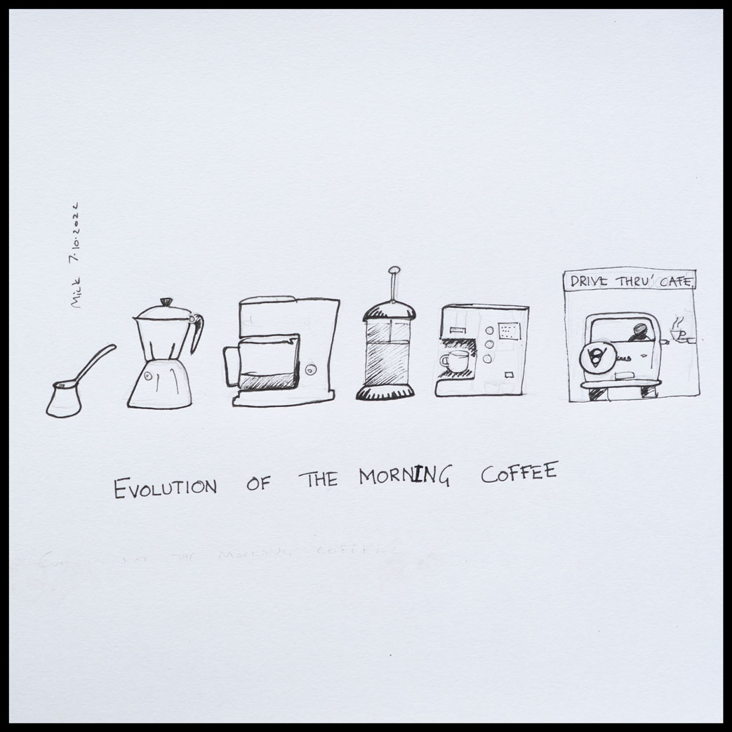 beagle16's tweet photo. That Morning Coffee has evolved into a drive instead of a slow ritual #Timepoor #consumer #Environment #satire #coffee #coffeetime #slowmovement #slow #calm #capitalism #capitalocene #Anthropocene #makeityourself Re-learn the complex art of coffee making 1. Boil Water  2. Pour .. https://t.co/6DAe2qSA2A