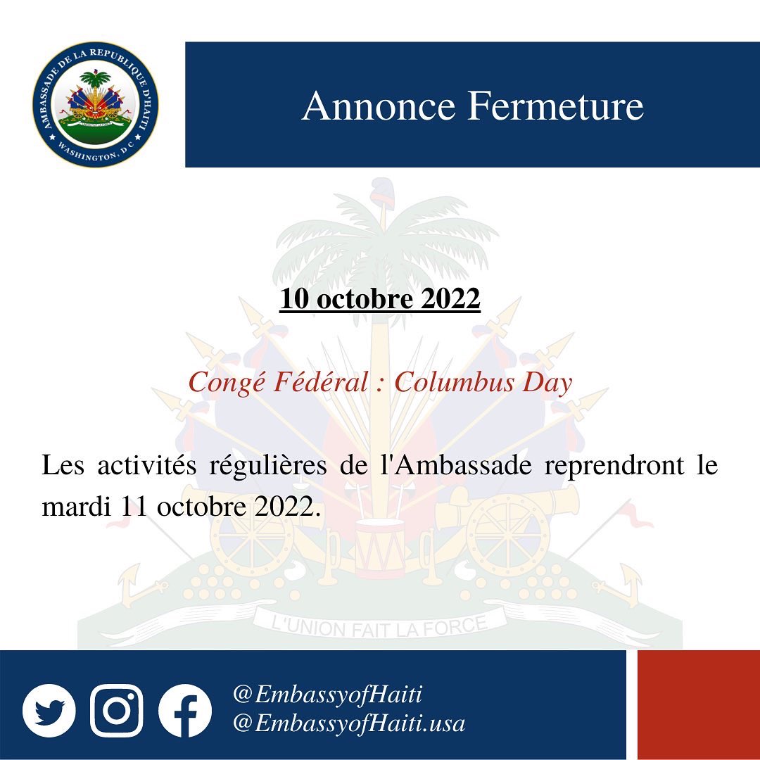 EmbassyOfHaiti's tweet photo. https://t.co/Zo8lhF060B