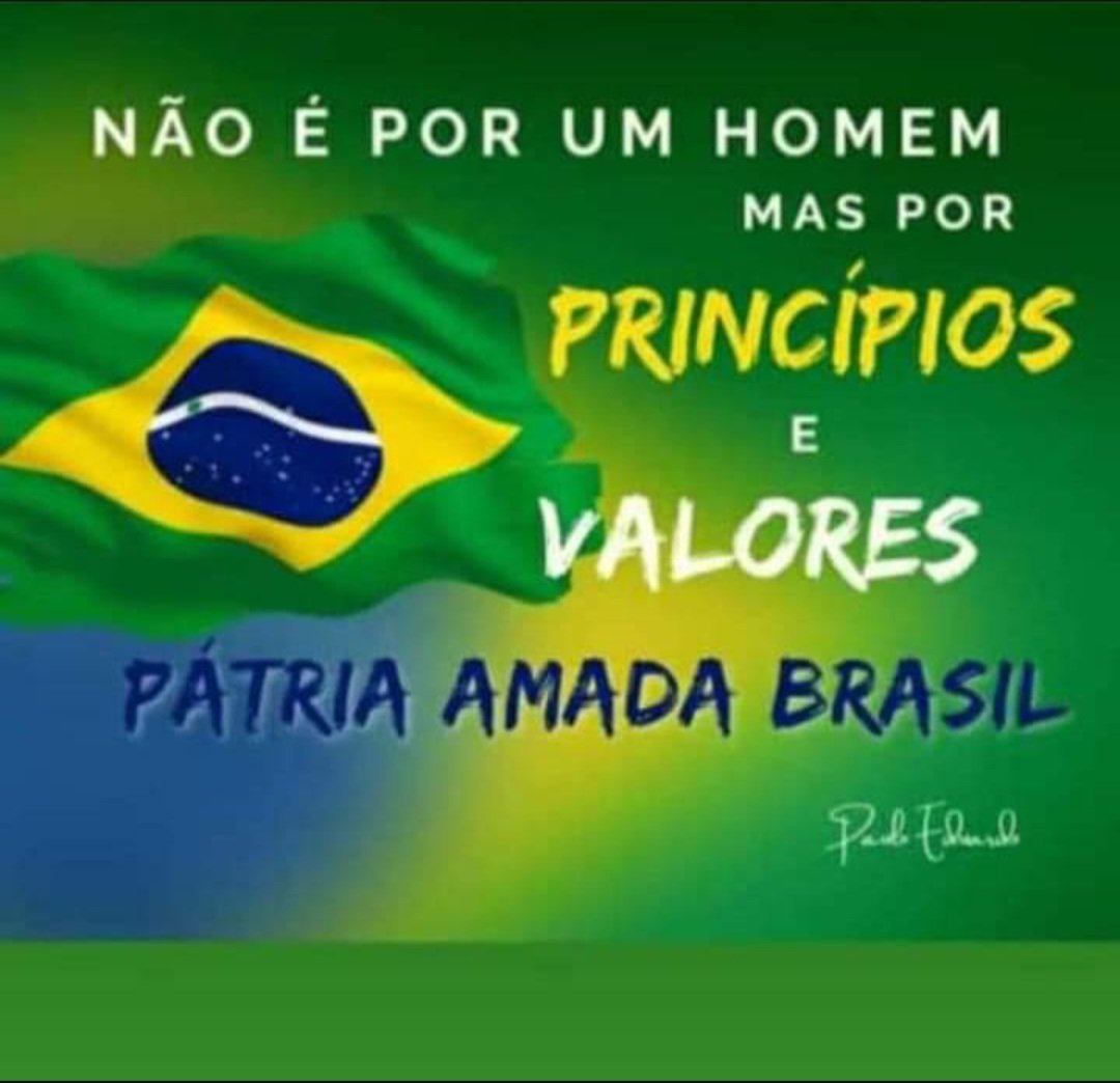 Temos princípios morais e éticos diferentes,  temos pensamentos diferentes,  mas é necessário a civilidade e o respeito aos ELEITORES, seja qual for a opção destes.

Princípios e valores são inegociáveis!

Deus, Pátria, família e liberdade.