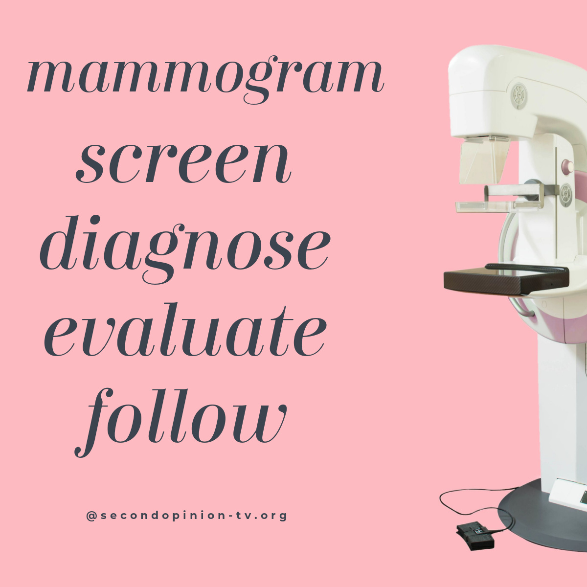 Mammograms are probably the most important tool doctors have not only to screen for breast cancer, but also to diagnose, evaluate, and follow people who’ve had breast cancer. #BreastCancerAwarenessMonth