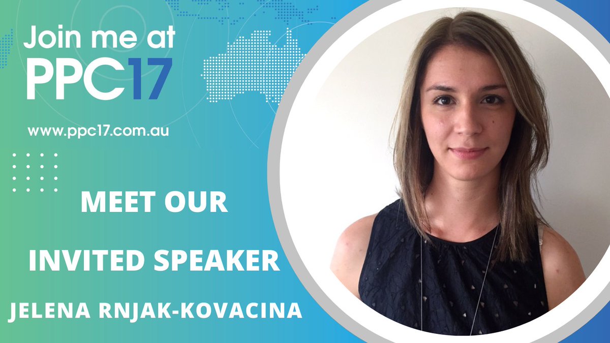 The17thPPC's tweet photo. Jelena Rnjak-Kovacina @JelenaRnjak, from @UNSW will be speaking in the Polymers for Health symposium at PPC17.
Read more: https://t.co/0RqdUy4dxr
#Brisbane #polymer #technologist #polymerference #pacificpolymerfederation #PPC17 #conference #event #speakers #polymersforhealth https://t.co/vYi8bOkb35