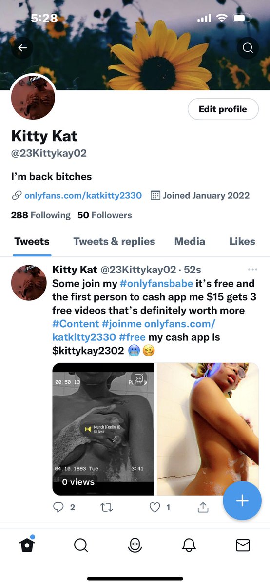 23Kittykay02's tweet photo. https://t.co/0FiKdcC2ow join now it’s free and the first person to tip $5 gets a $15 video cash app $kittykay2302 https://t.co/nd7uFNidRa