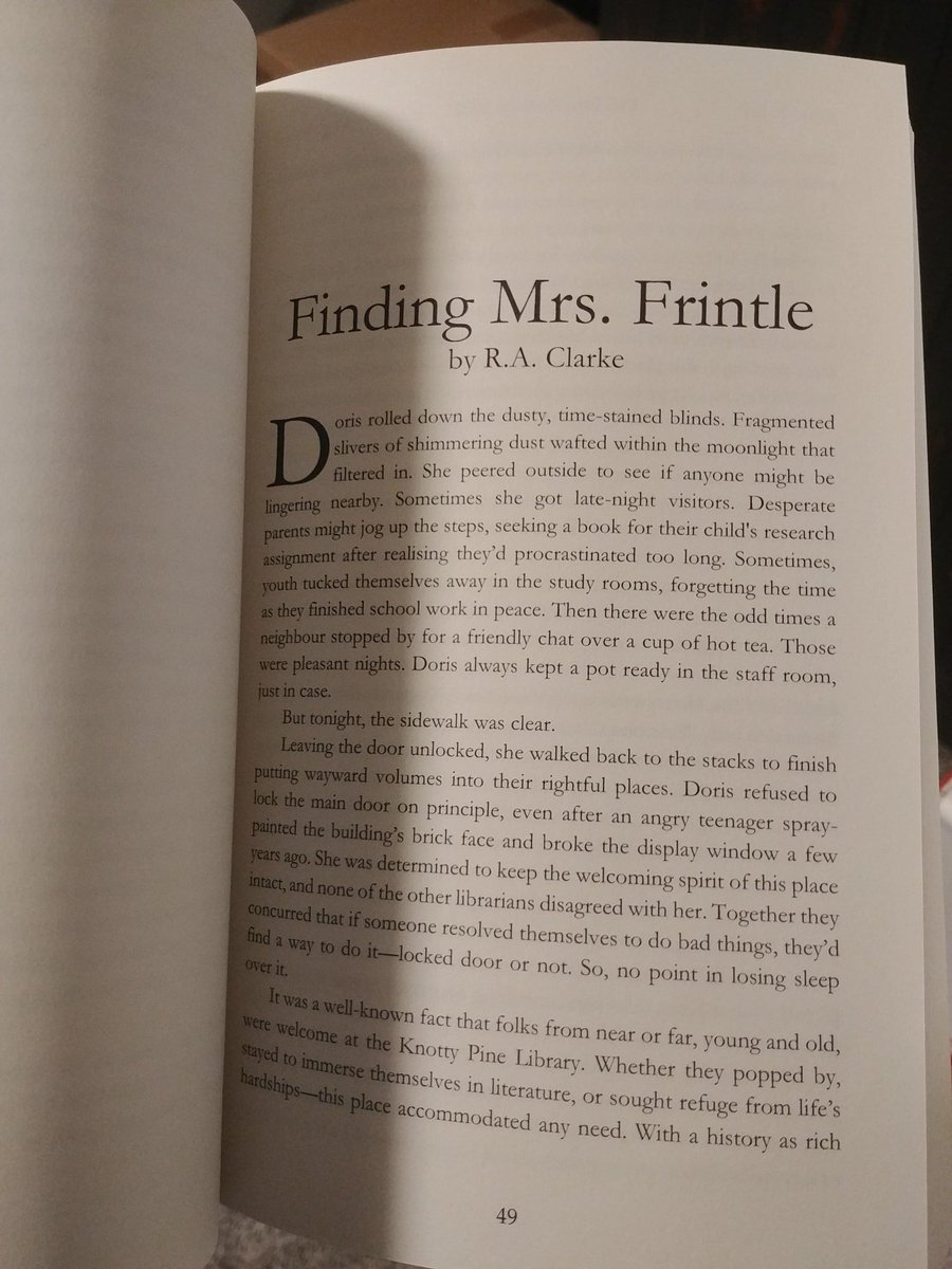 raclarkewrites's tweet photo. Well, look what I got in the mail! 💓The book looks awesome. I'm so excited to see my #fantasy story - a heartfelt tale about a librarian and her otherworldly buddy - in print. I've got some great stories to read now! Thanks @CloakedPress. 🔥 #readingcomunity #WritingCommunity https://t.co/d6rJeWSFuq