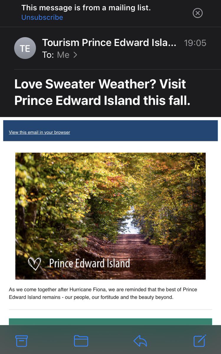 Day 13 and over 9000 Islanders remain without electricity and this slides into my inbox.  Ouch. #priorities <a href="/InfoPEI/">Government of PEI</a>