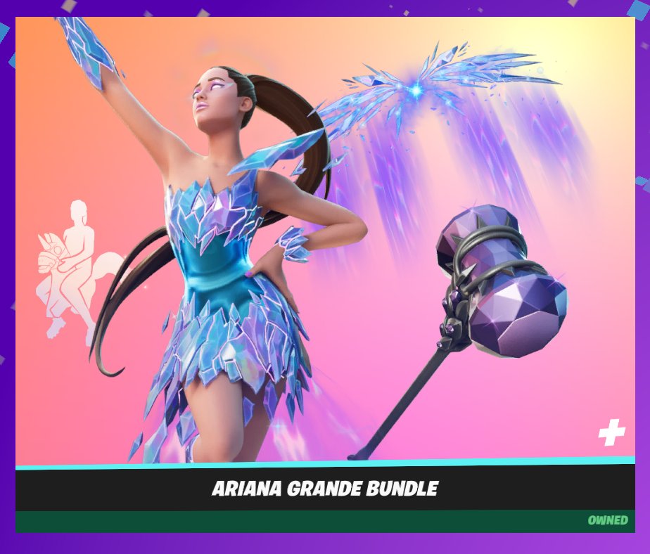 ShiinaBR's tweet photo. Ariana Grande has returned alongside some Fortnitemares skins! 🎃

Use SAC "Shiina" to support me, it helps a lot! ❤️ #EpicPartner https://t.co/PFOYGn3Nmq
