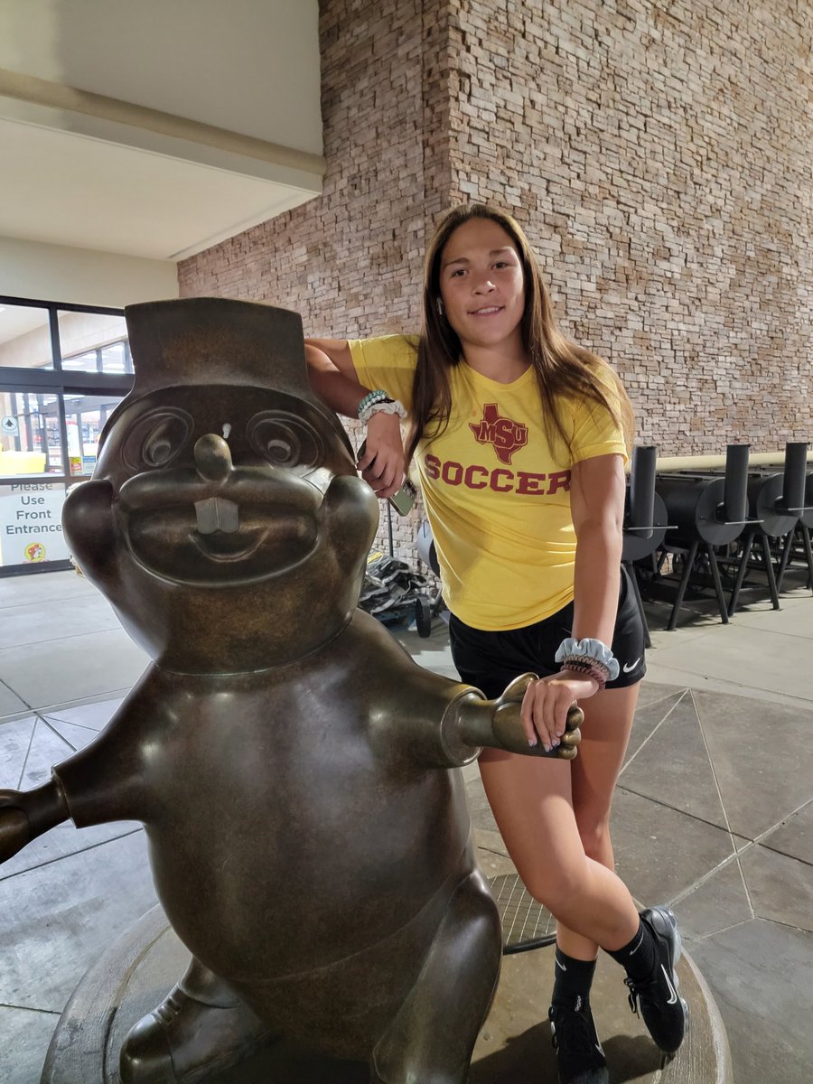 Not a trip w/o a stop at Buc-ees. <a href="/MsuWsoc/">MSUMustangsWSOC</a> congrats on the win! Great job!