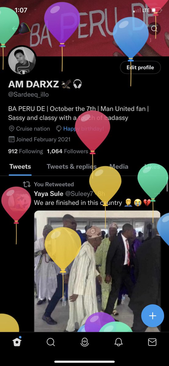 Sardeeq_illo's tweet photo. I got the balloons 🎈🥳🥳 https://t.co/wXUB7l7YDW